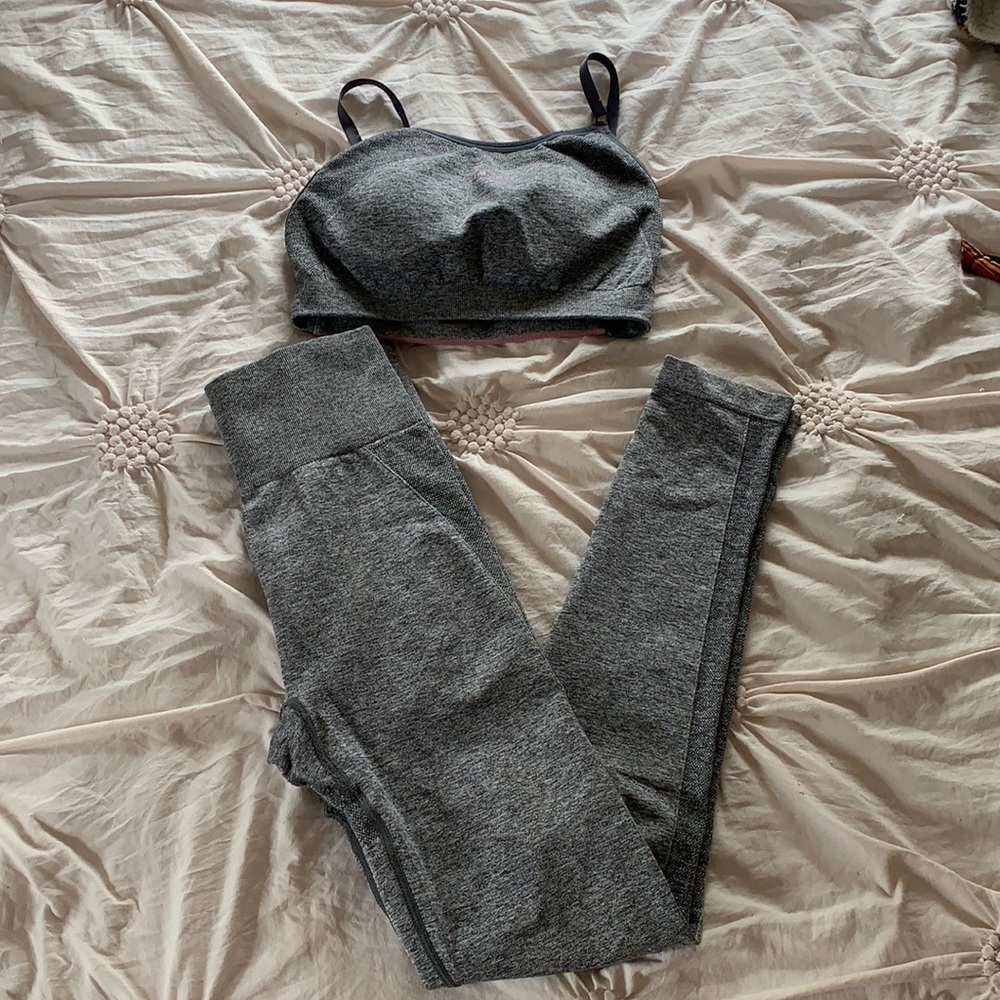 gymshark flex high waisted leggings sports bra set